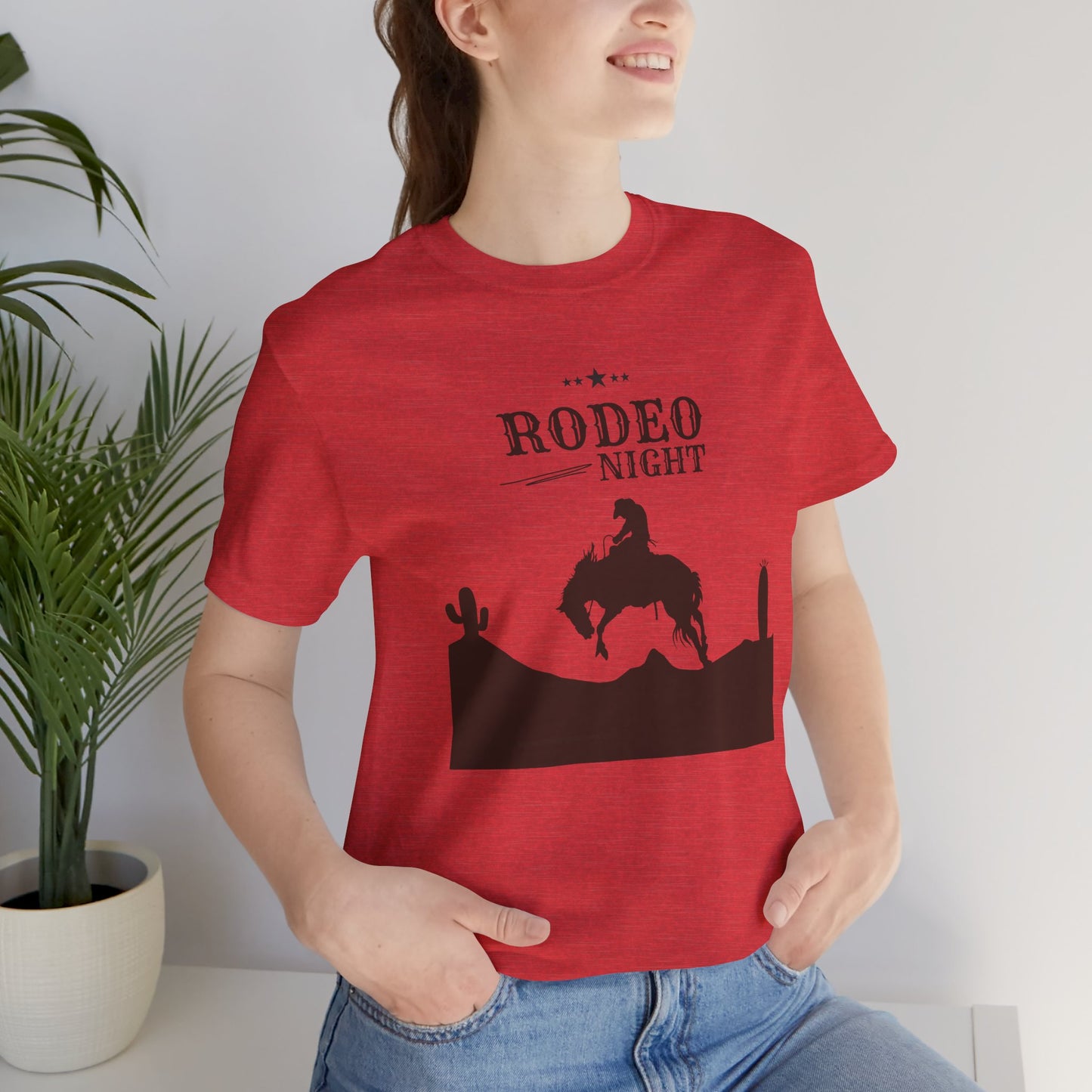 Rodeo Night Unisex Jersey Short Sleeve Tee