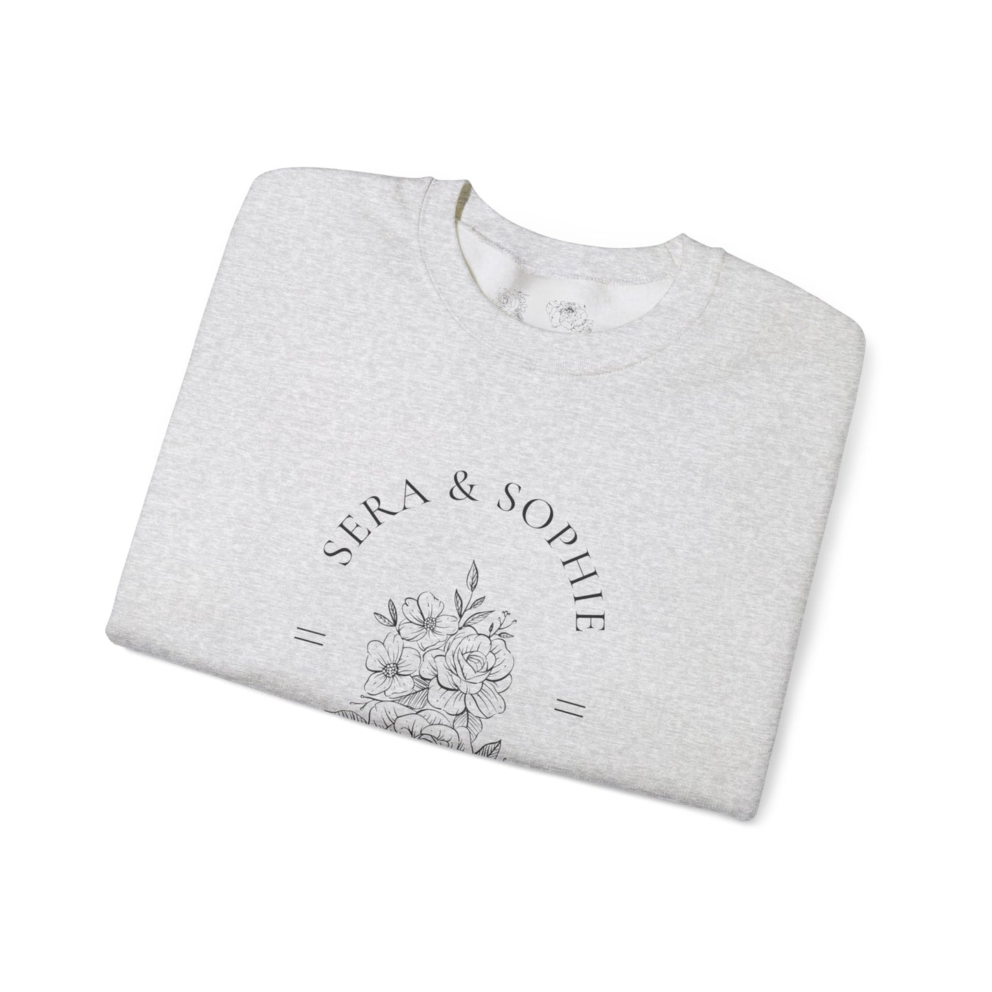 Floral Sera & Sophie Unisex Heavy Blend™ Crewneck Sweatshirt