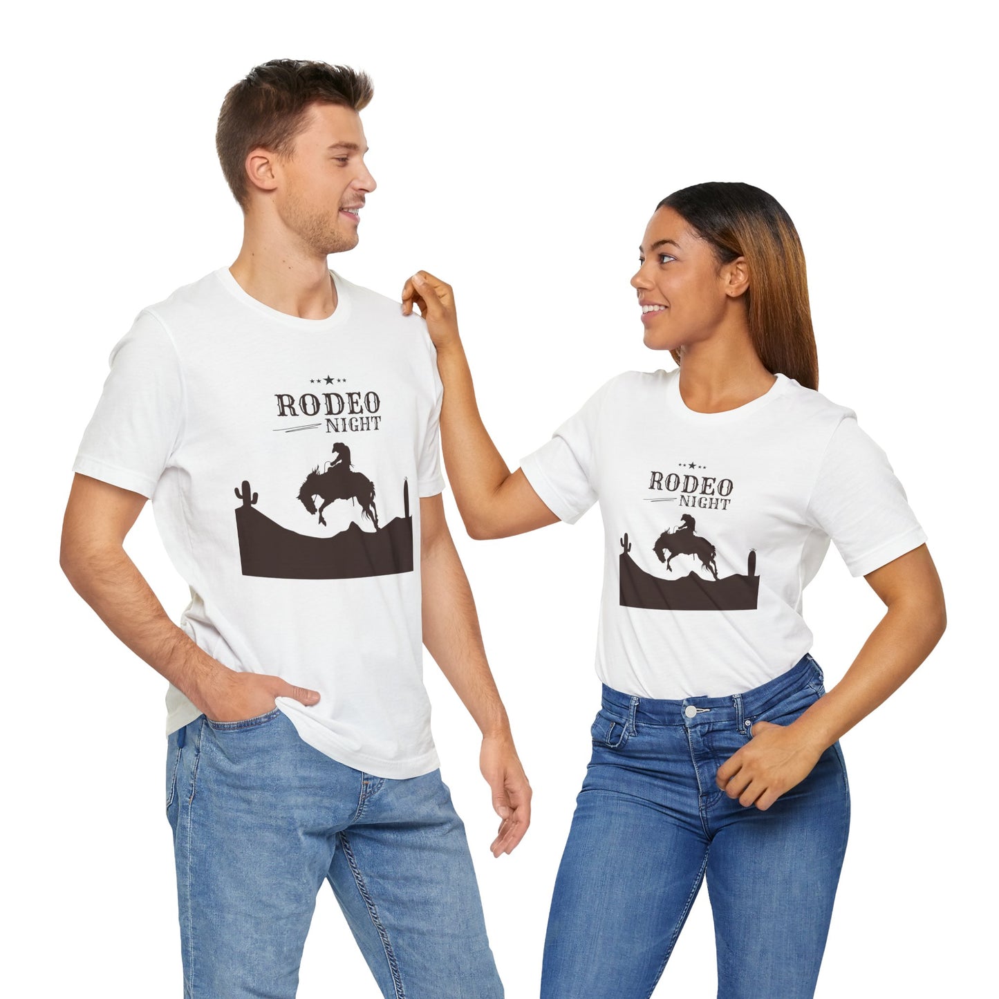 Rodeo Night Unisex Jersey Short Sleeve Tee