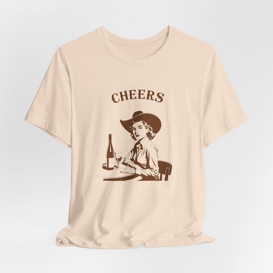 Cheers cowgirl Unisex Jersey Short Sleeve Tee