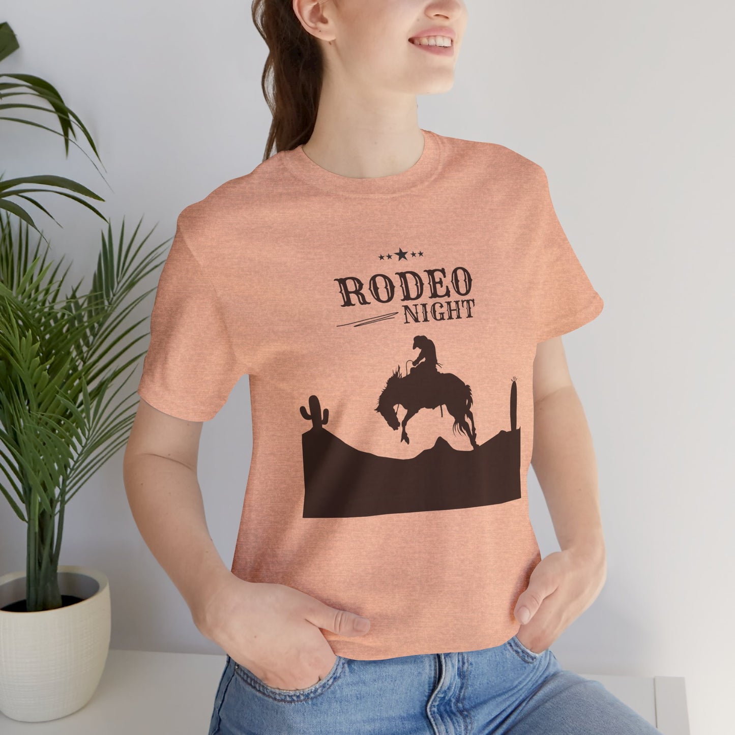 Rodeo Night Unisex Jersey Short Sleeve Tee