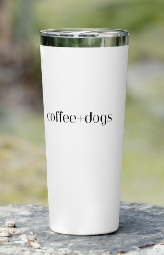 COFFEE + DOGS insulated tumbler