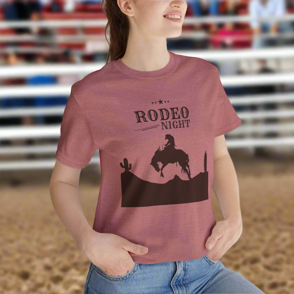 Rodeo Night Unisex Jersey Short Sleeve Tee
