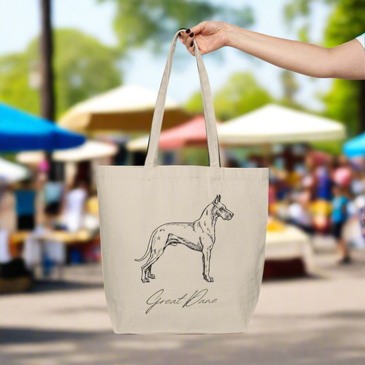 Great Dane Canvas Shopping Tote