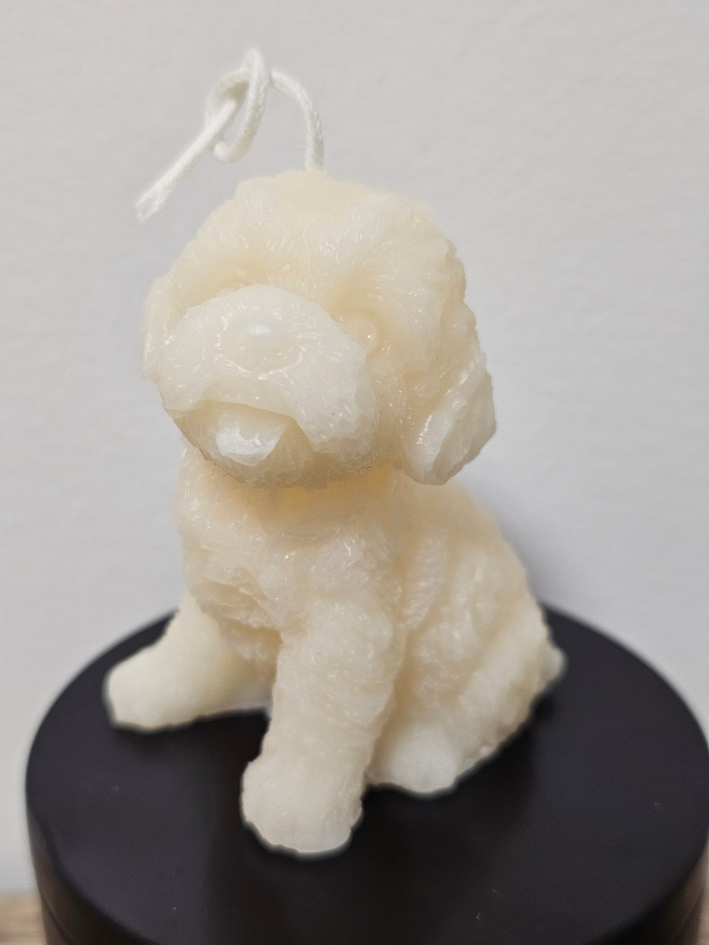 Small puppy candle