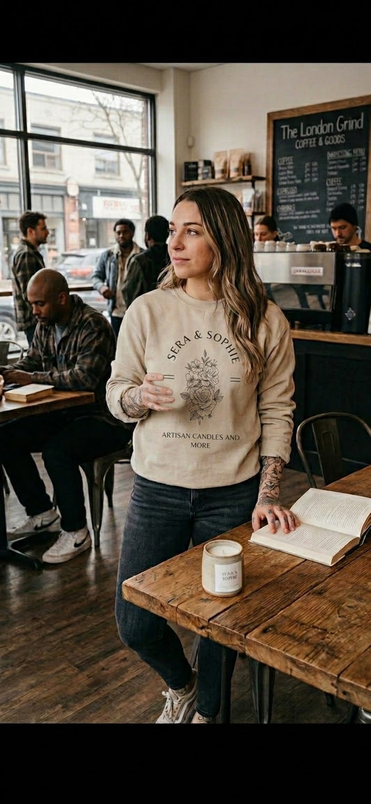 Floral Sera & Sophie Unisex Heavy Blend™ Crewneck Sweatshirt