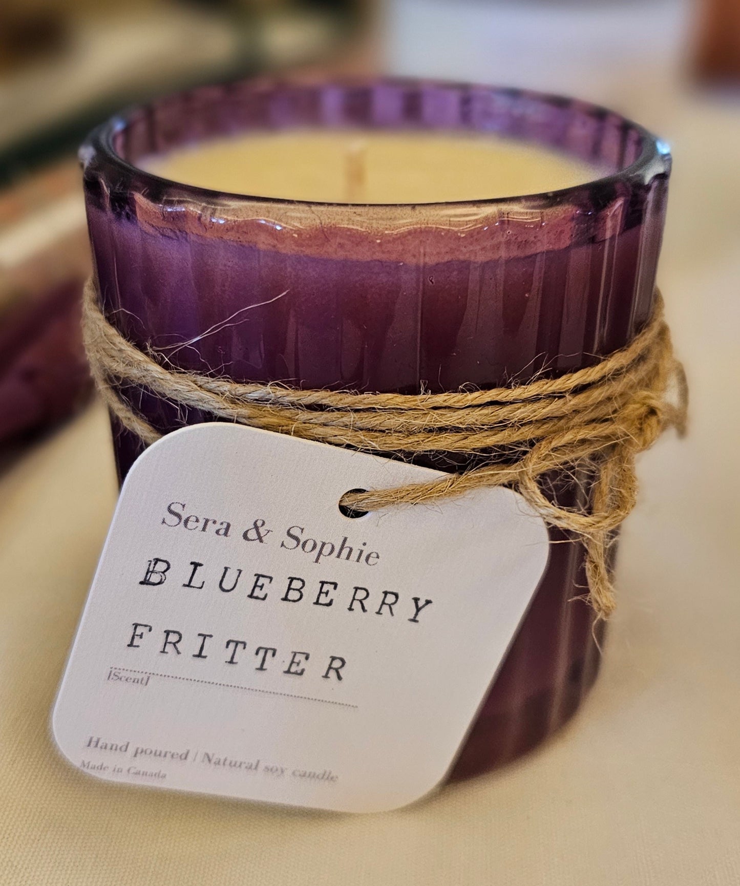 Small soy wax candle ( Blueberry Fritter)